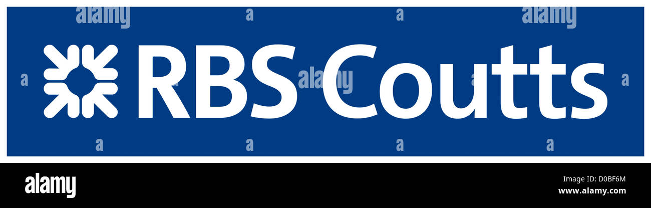 Logo de la banque suisse RBS Coutts basée à Zurich - entreprise filiale de la Royal Bank of Scotland. Banque D'Images
