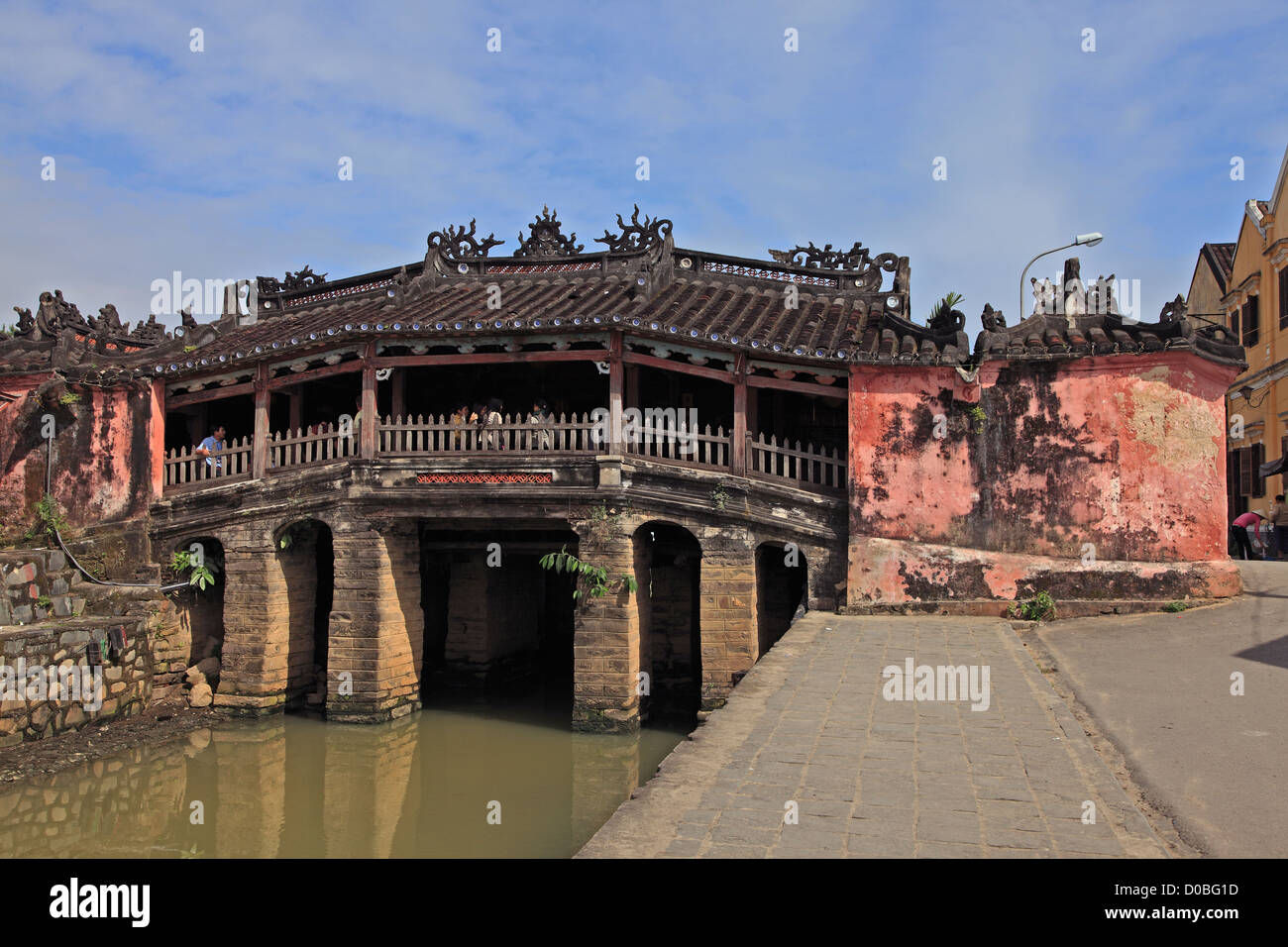 Le pont couvert japonais, Hoi An, Vietnam Banque D'Images