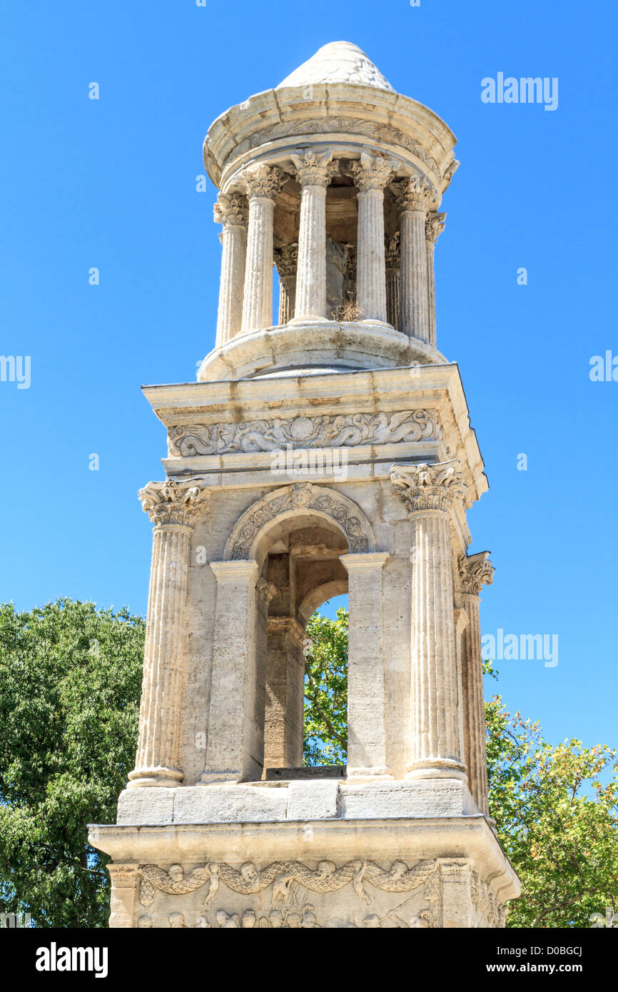 La ville romaine de Glanum, Arc de Triomphe et Cénotaphe, Saint-Rémy-de-Provence, France Banque D'Images