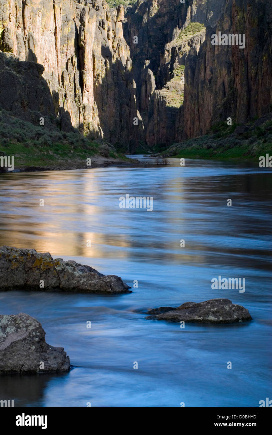 Virginia's East Fork de l'Owyhee River. Banque D'Images