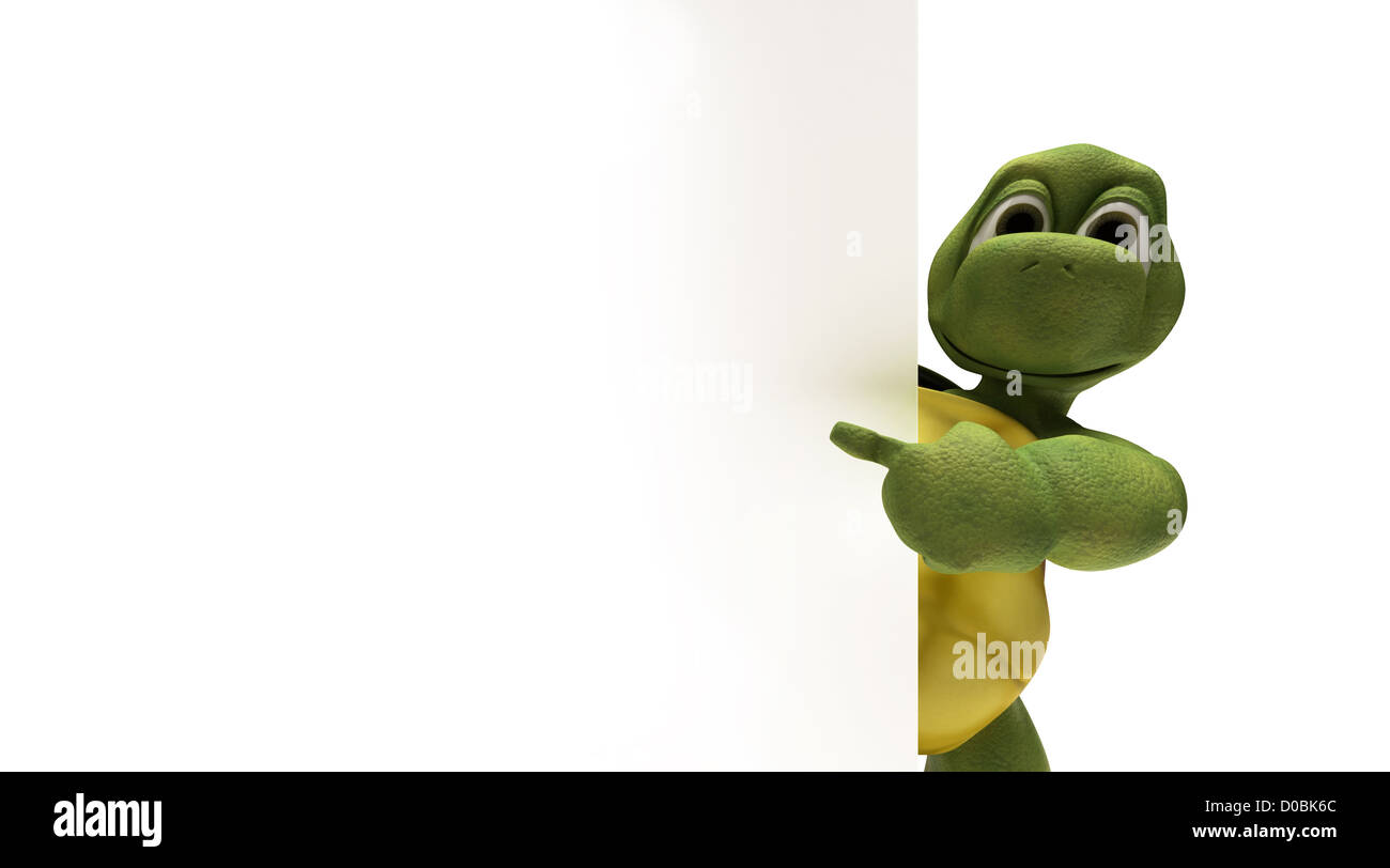 3D Render d'une tortue Banque D'Images