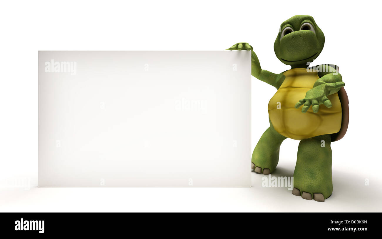 3D Render d'une tortue Banque D'Images