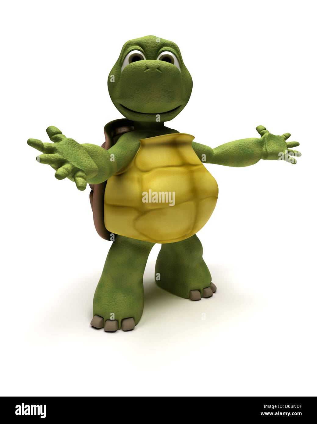 3D Render d'une tortue Banque D'Images