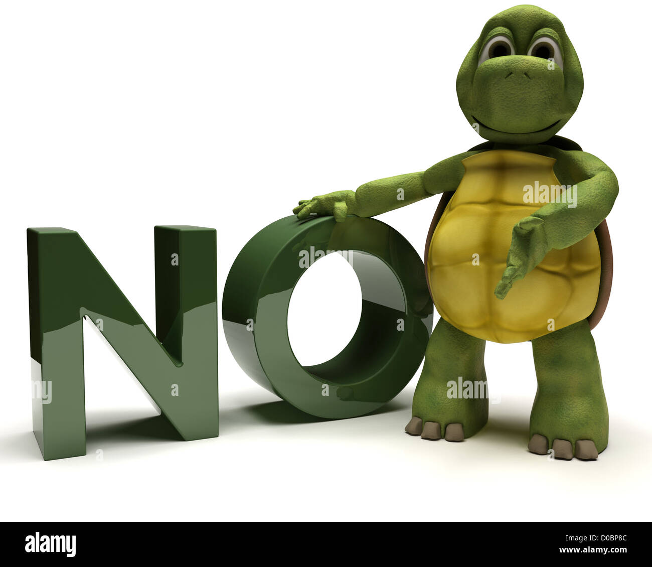 3D Render d'une tortue Banque D'Images