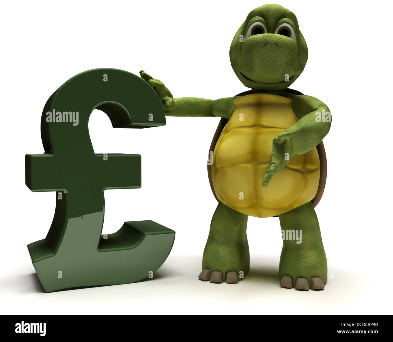 3D Render d'une tortue Banque D'Images