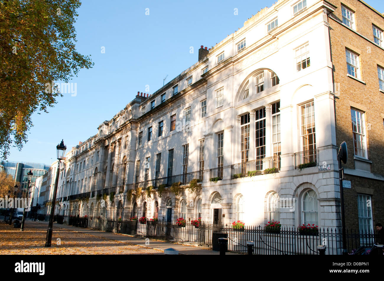 Fitzroy Square, W1, Londres, UK Banque D'Images