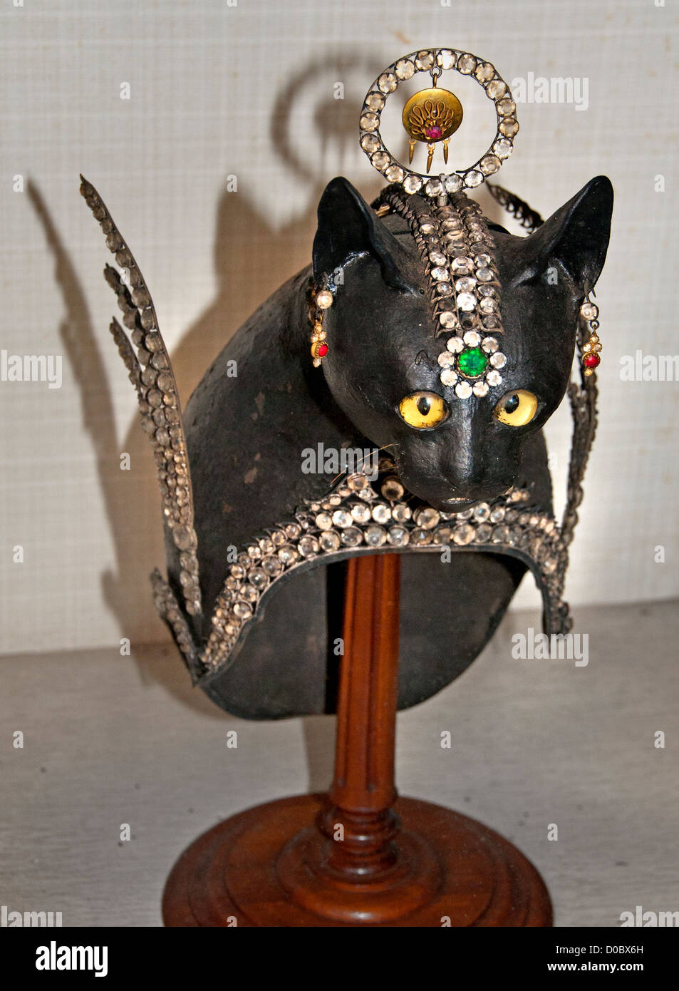 Masque Khon Cat 1929 Musée national de Bangkok, Thaïlande Banque D'Images