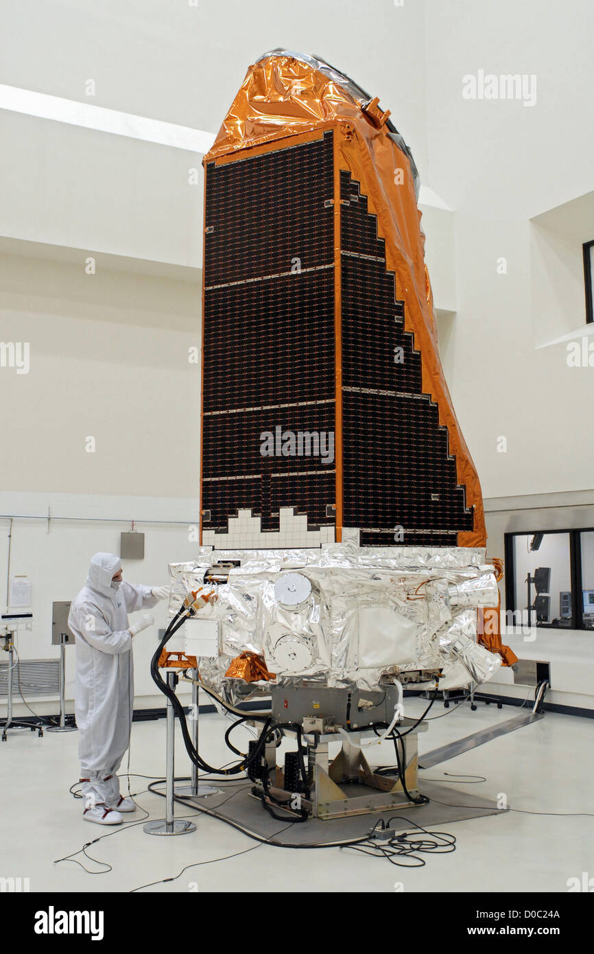 La préparation pour le lancement de l'engin spatial Kepler Banque D'Images