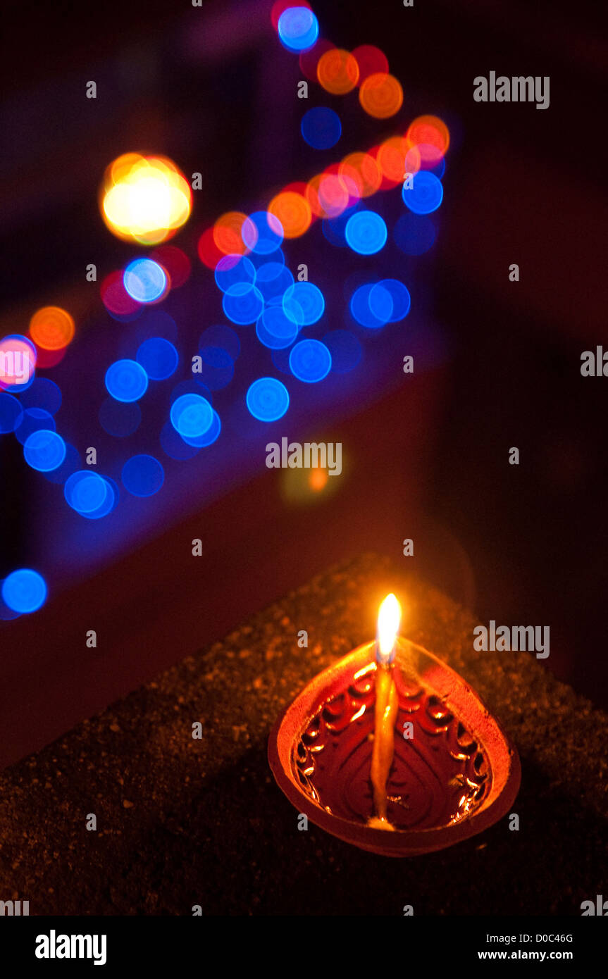 Lampe de Diwali Banque D'Images