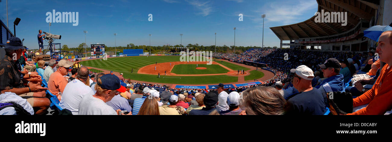 Panorama Digital Domain Park anciennement Tradition Domaine Port St. Lucie en Floride. Accueil la classe de base-ball St. Lucie Mets printemps Banque D'Images