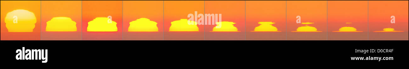 Une California Sunset Photo Illustration Banque D'Images