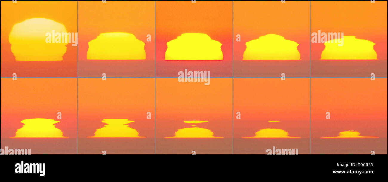 Une California Sunset Photo Illustration Banque D'Images