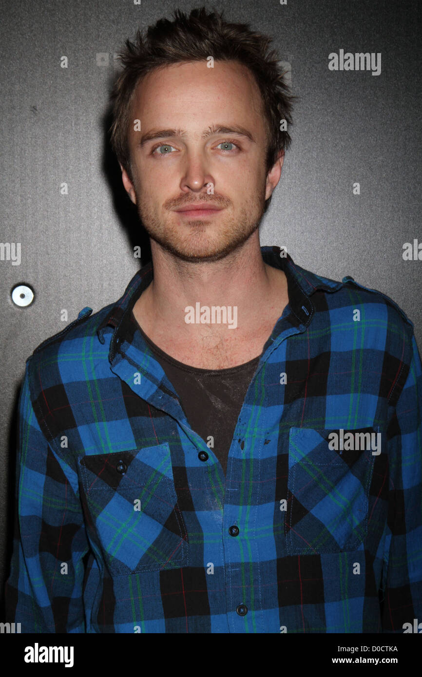 Aaron Paul Célébrités de Hollywood assister au lancement de Fallout New Vegas à la pluie de nuit au Palms Hotel Casino Las Vegas, Banque D'Images