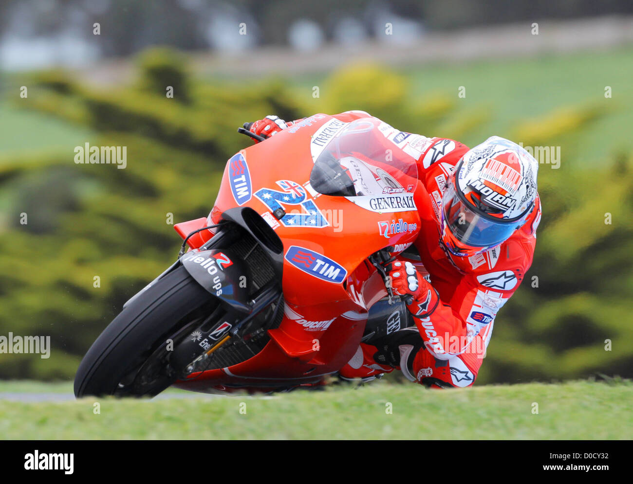 L'Australien Casey Stoner Moto GP qui a eu lieu à Phillip Island, Victoria,  Australie - 16.10.10 Photo Stock - Alamy