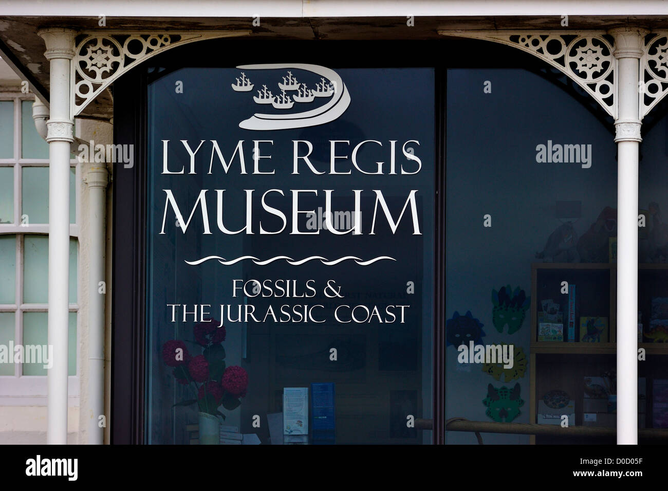 Lyme Regis Musée sur la ville et les fossiles, Jurassic Coast, Dorset, dans le sud de l'Angleterre, Royaume-Uni Banque D'Images