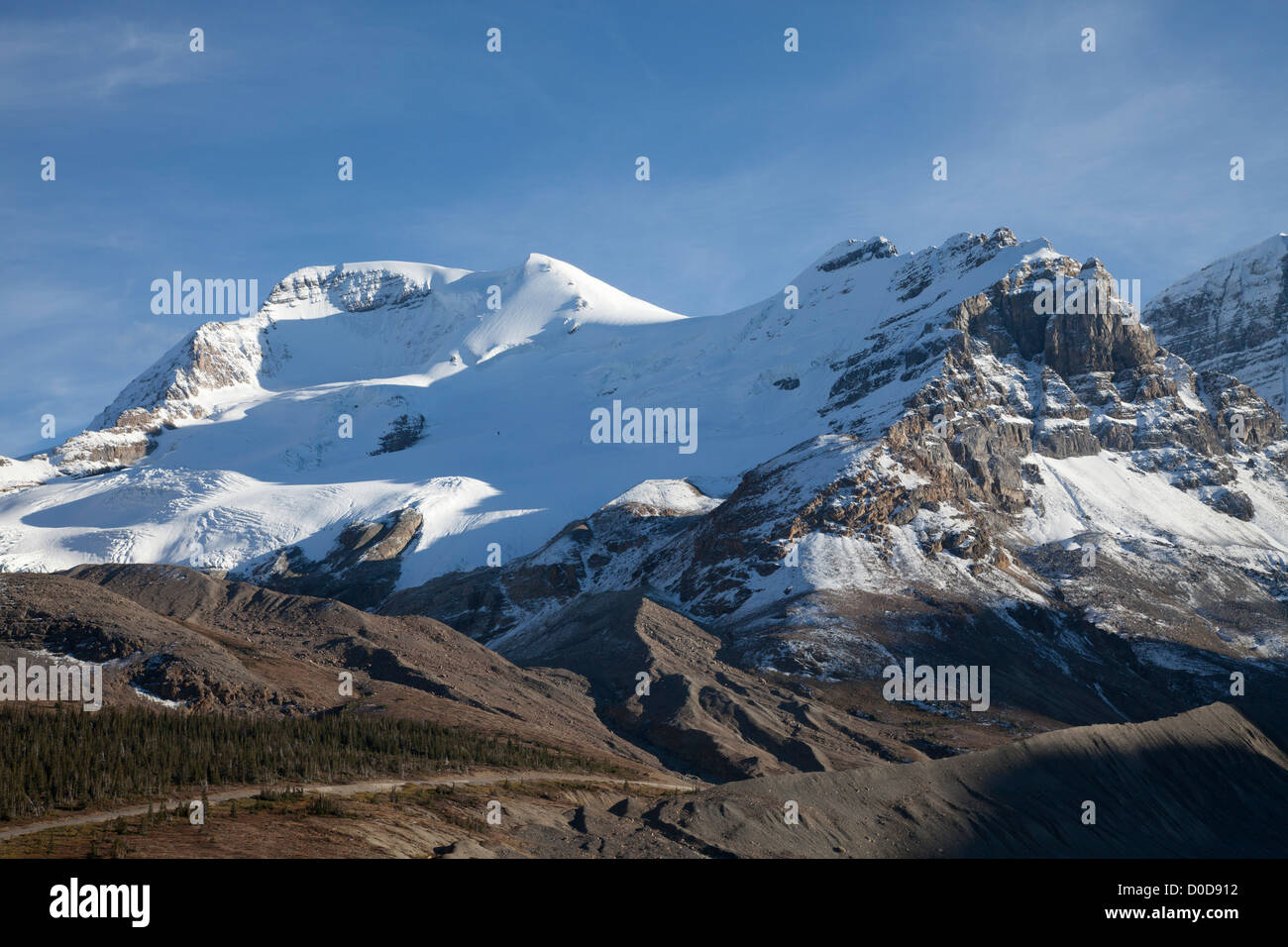 Mont Athabasca, Columbia Icefield, Jasper National Park, Alberta, Canada Banque D'Images