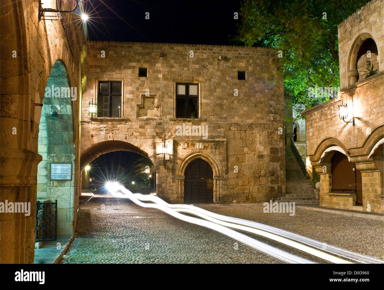 Ville médiévale de Rhodes, Grèce Banque D'Images