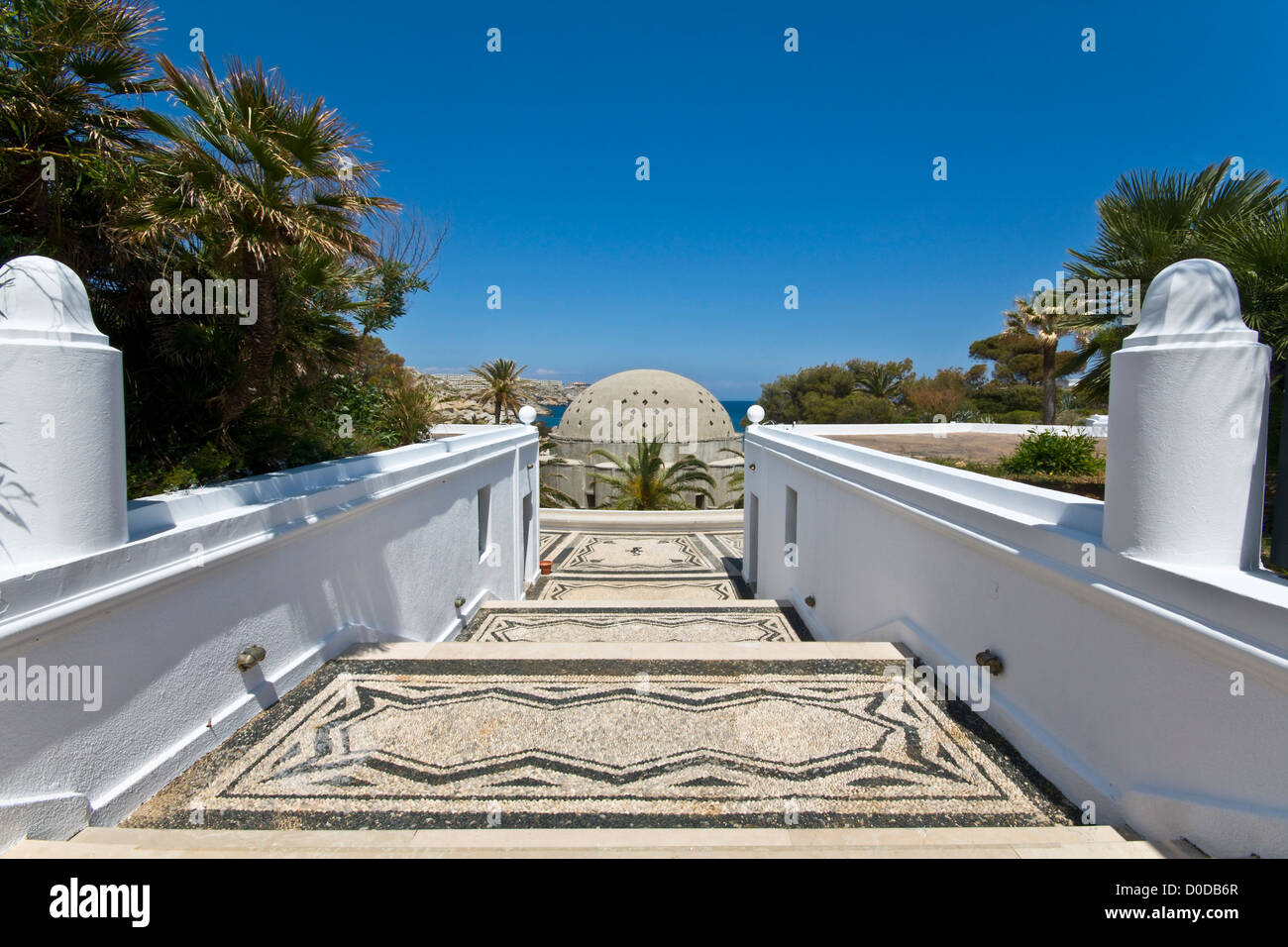 Summer resort de luxe à Kalithea, l'île de Rhodes en Grèce Banque D'Images