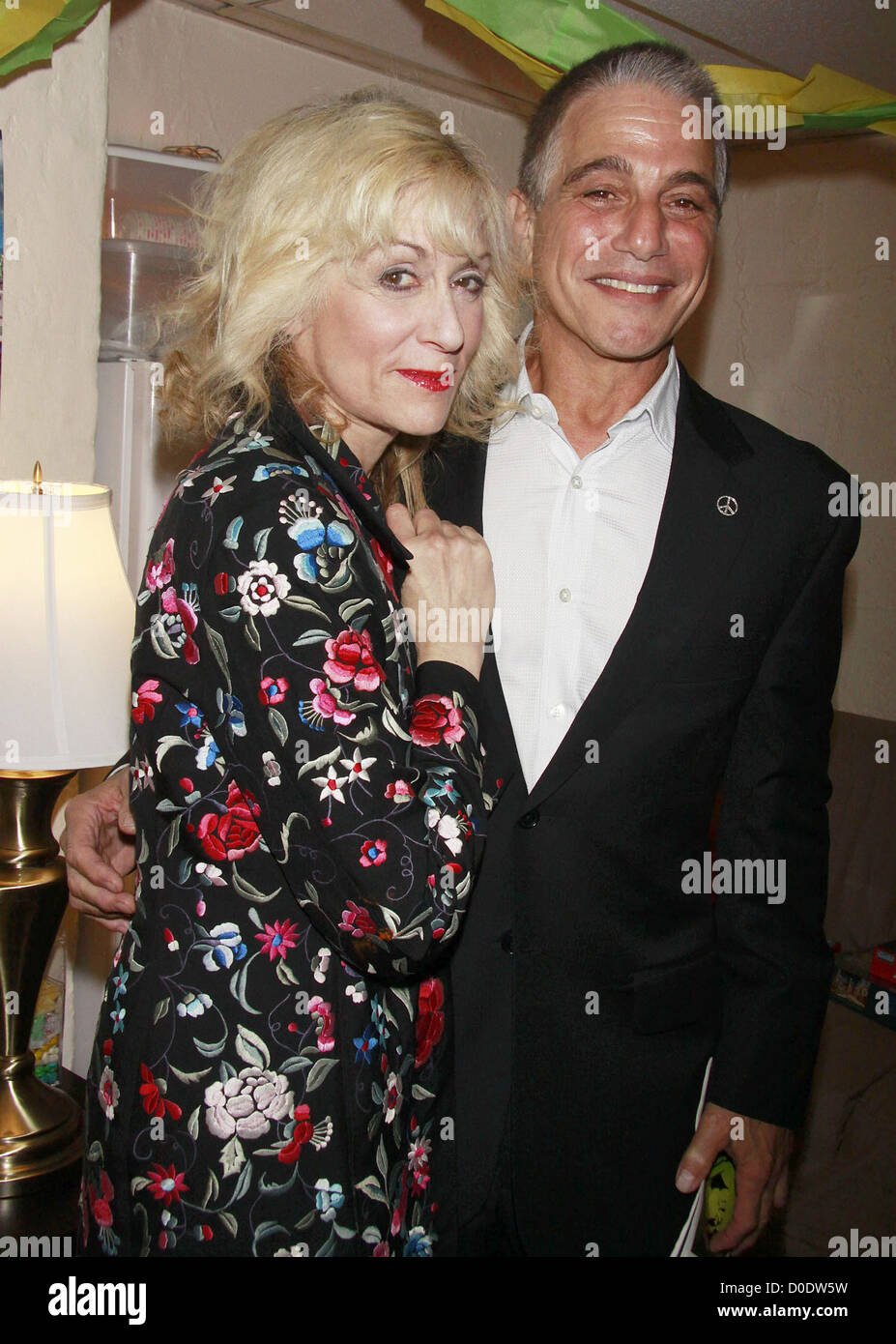 Judith Light et Tony Danza Tony Danza retrouve Judith Light dans les coulisses de la production de Broadway "Lombardi" au Banque D'Images