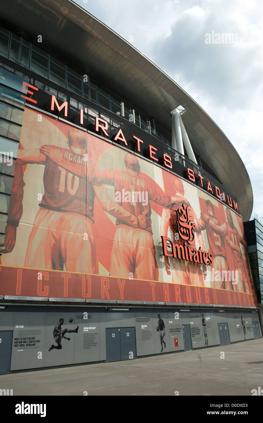 L'Emirates Stadium, Islington, au nord de Londres, Angleterre, Royaume-Uni. Également connu sous le nom de Ashburton Grove pour les supporters d'Arsenal. Banque D'Images