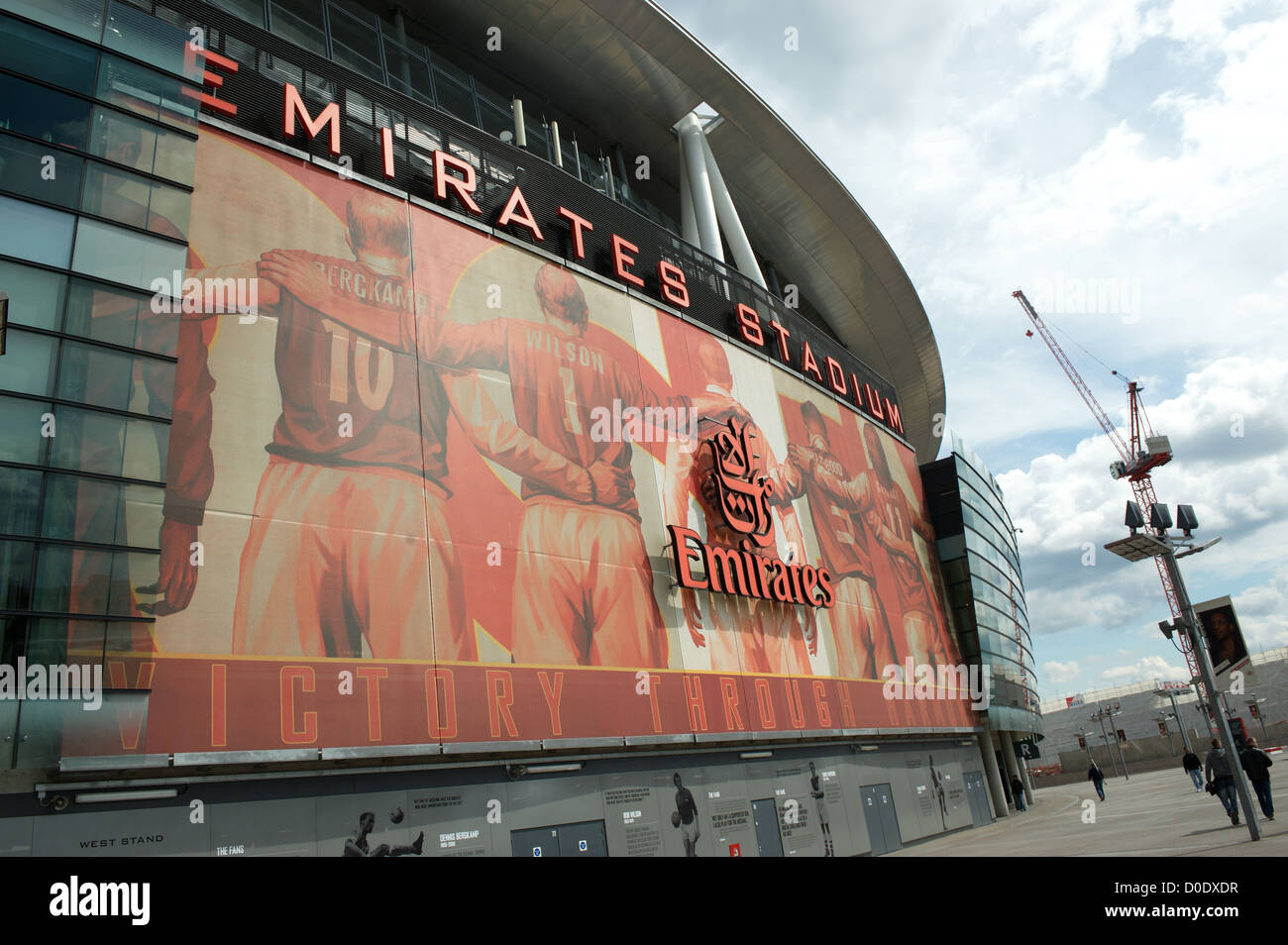 L'Emirates Stadium, Islington, au nord de Londres, Angleterre, Royaume-Uni. Également connu sous le nom de Ashburton Grove pour les supporters d'Arsenal. Banque D'Images