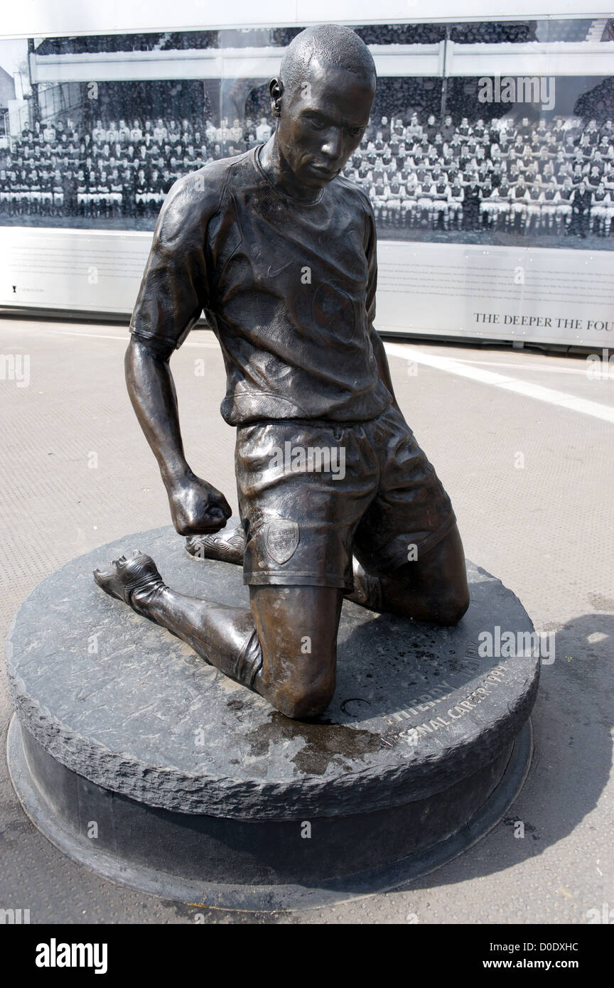 Statue de Thierry Henry à l'Emirates Stadium, le stade d'Arsenal