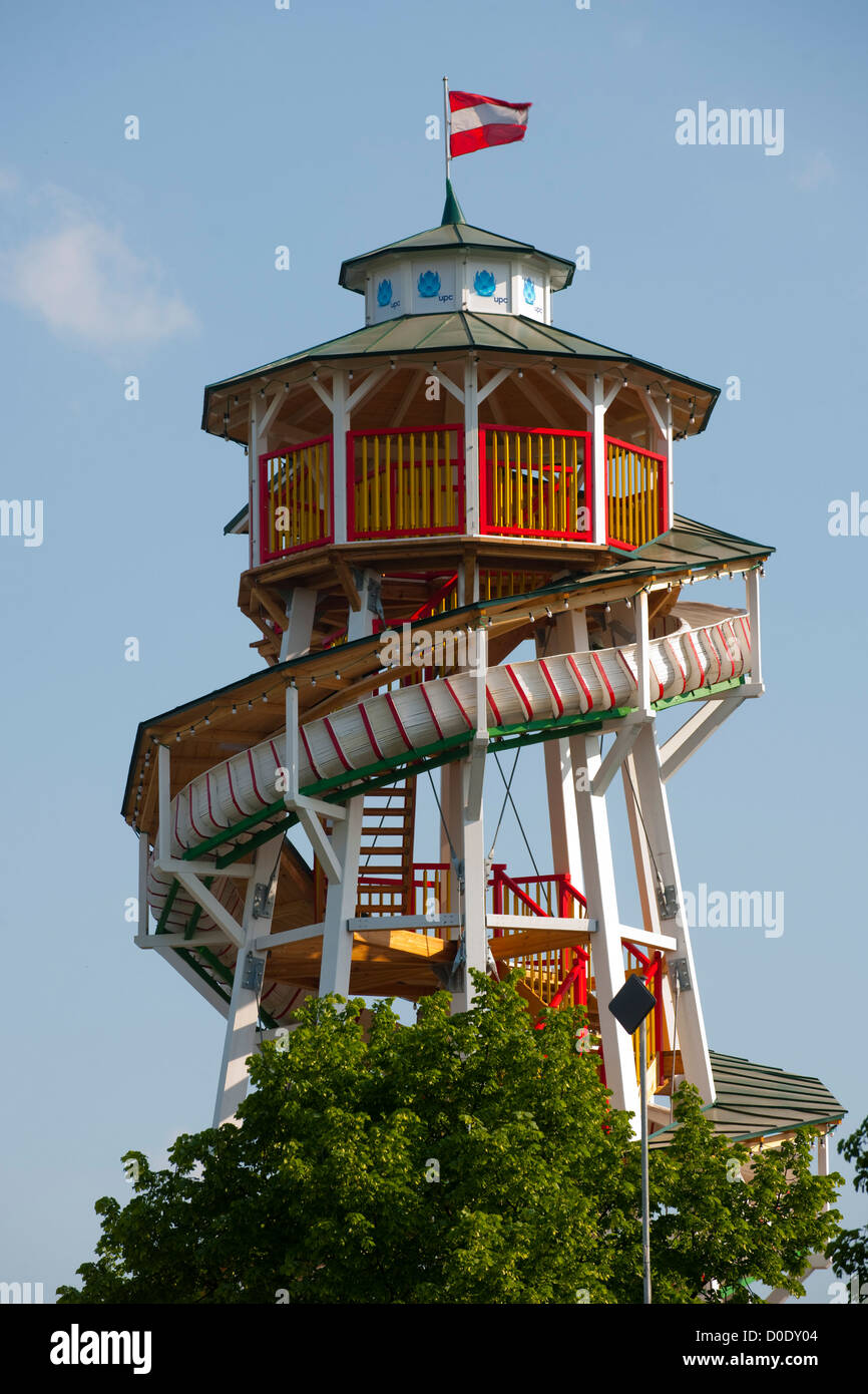Österreich, Vienne II, Prater, Vergnügungspark Wurstelprater, Toboggan Banque D'Images