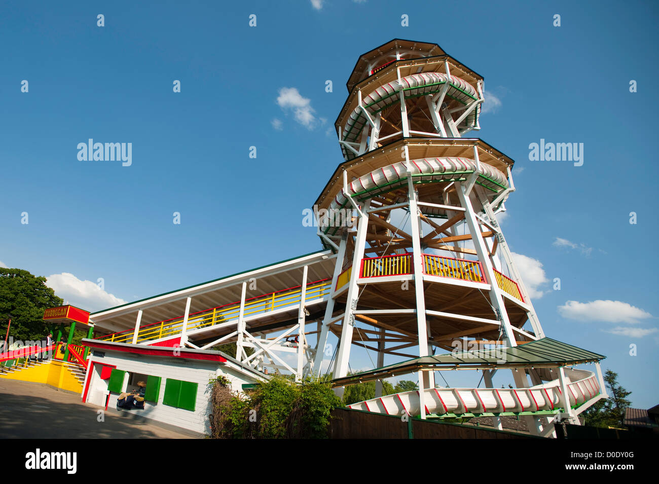Österreich, Vienne II, Prater, Vergnügungspark Wurstelprater, Toboggan Banque D'Images