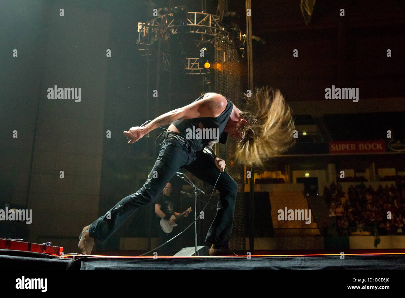 Sebastian Bach effectue live au Pavilhao Atlantico Lisbonne, Portugal - 06.10,10 Banque D'Images