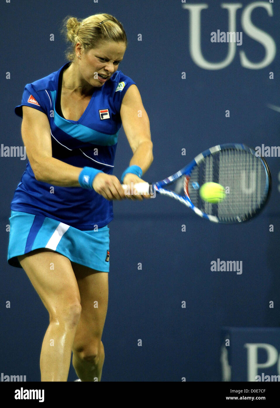 Kim Clijsters Kim Clijsters (BEL) v Samantha Stosur (AUS) La concurrence dans un match féminin au jour 9 de l'US Open 2010 à Banque D'Images