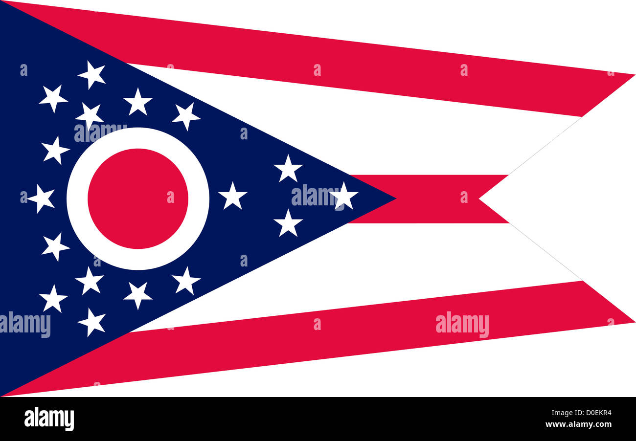 Drapeau de l'état de l'Ohio Banque D'Images