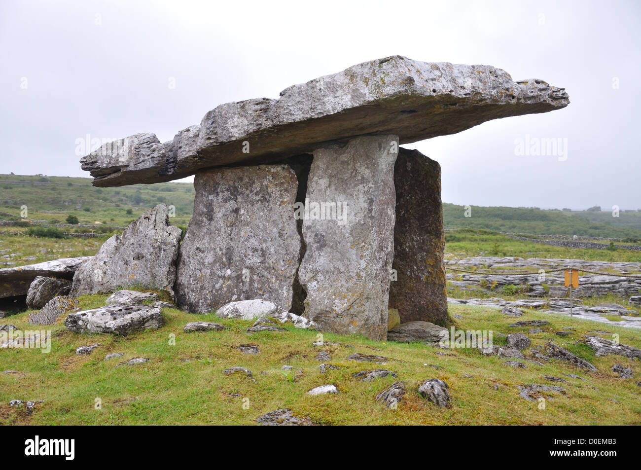 Des formations de roche karstique du Burren Irlande Banque D'Images