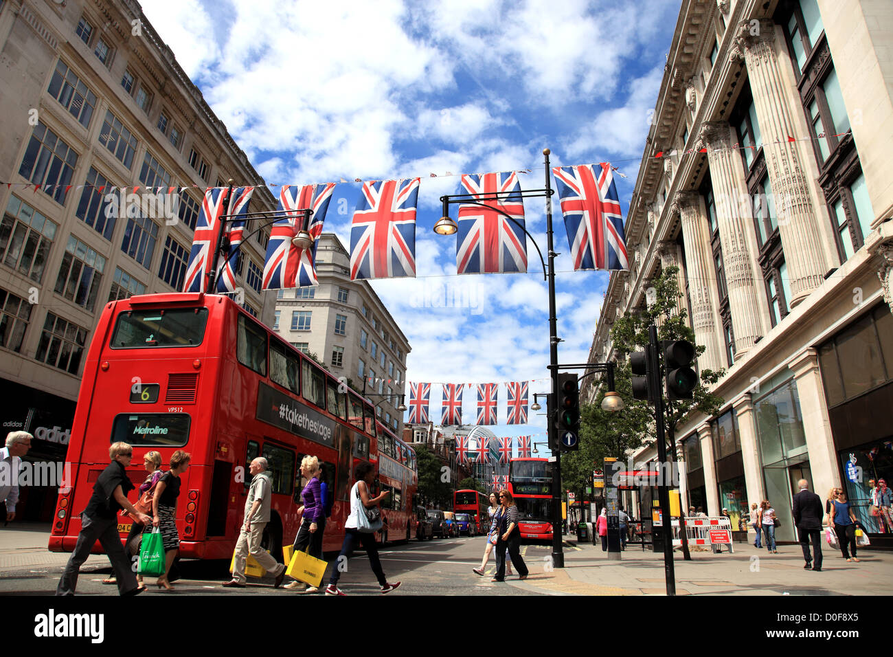 Oxford Street, London England UK Banque D'Images