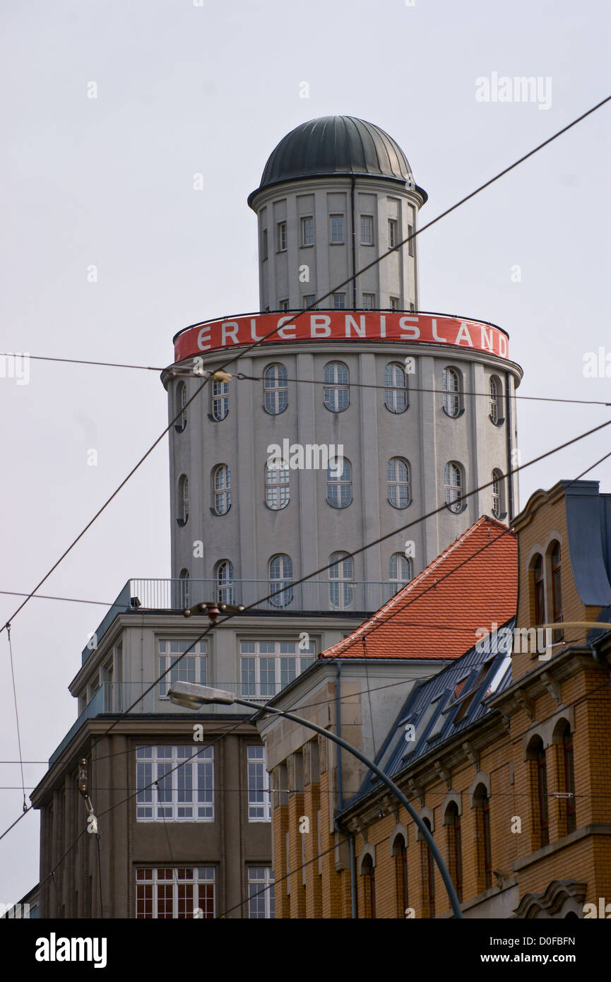 Ancienne usine de caméras, Ernemann Pentacon, Ernemannturm par Hogg et Müller, 1923, Striesen, Dresde, Saxe, Saxe, Allemagne Banque D'Images