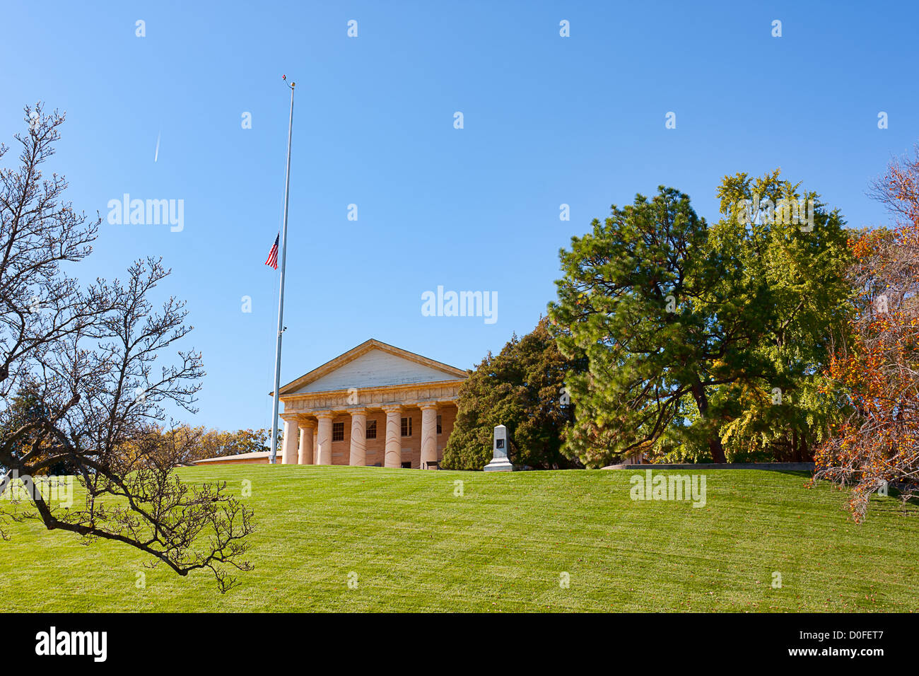 Arlington House, The Robert E. Lee Memorial, à l'Alington cimetière en Virginie. Également connu sous le nom de l'hôtel particulier Custis-Lee Banque D'Images