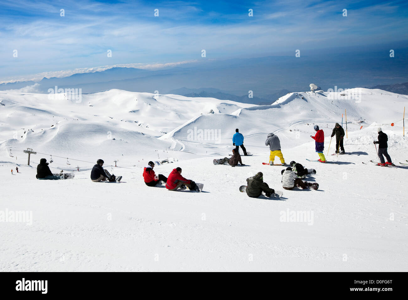 La station de ski Sierra Nevada Grenade Andalousie Espagne Estacion de esqui Sierra Nevada Granada, Andalousie Espagne Banque D'Images