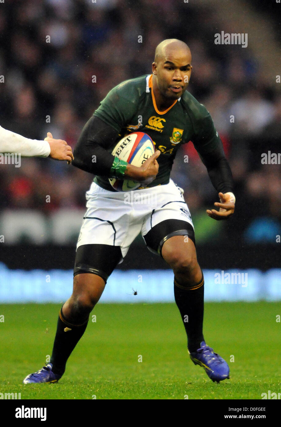 JP PIETERSEN AFRIQUE DU SUD ANGLETERRE LONDRES TWICKENHAM 24 Novembre 2012 Banque D'Images