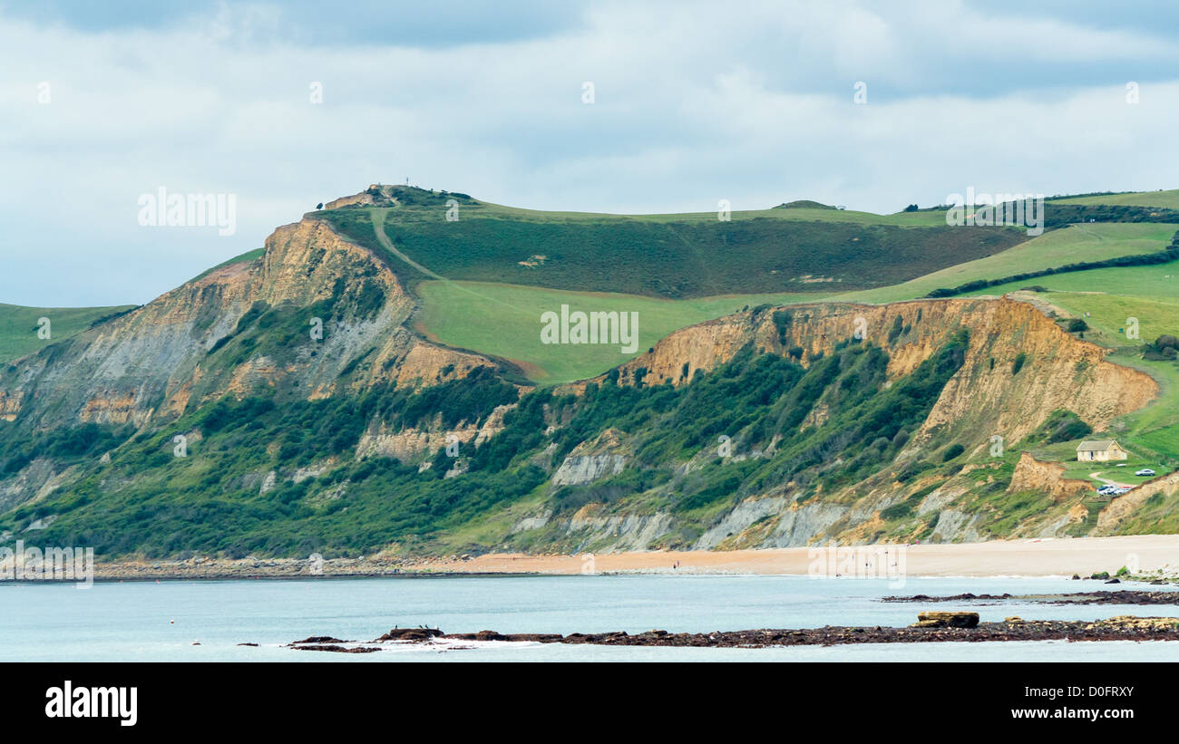 Cap d'or, la côte jurassique du Dorset, UK Banque D'Images