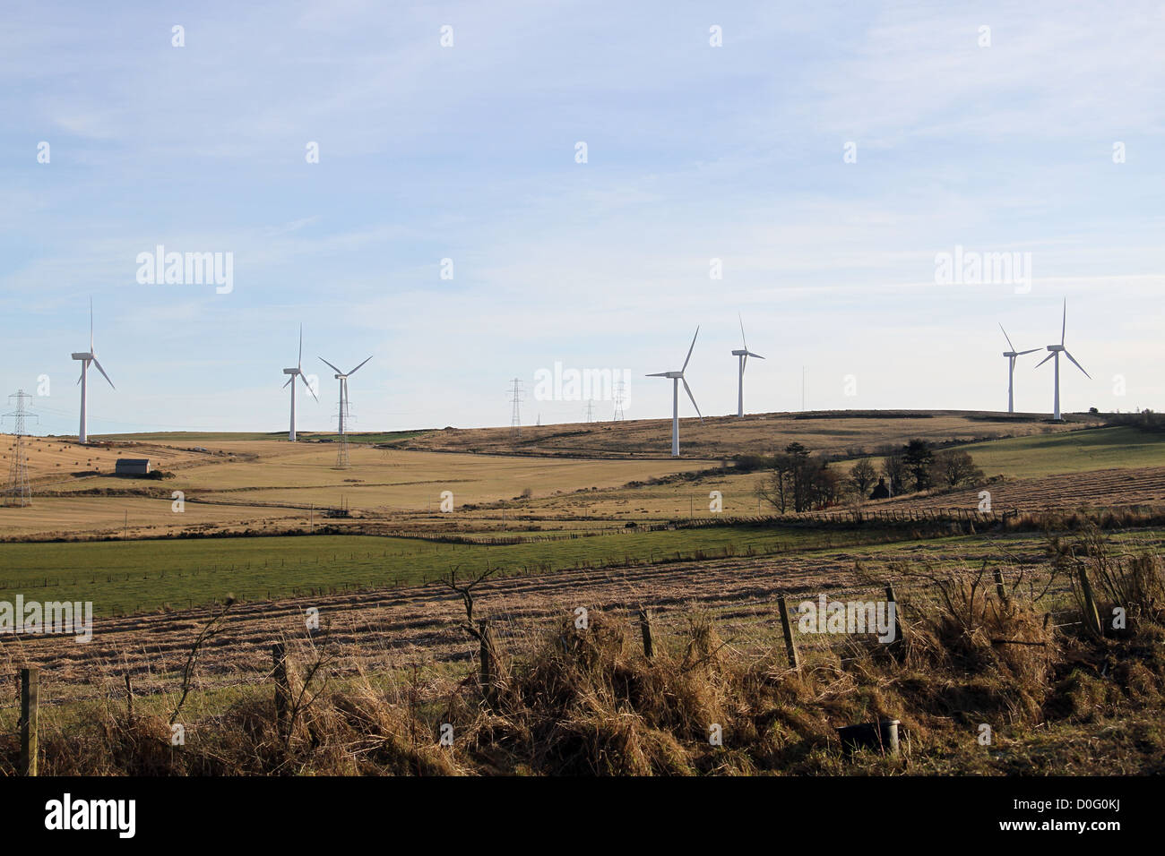 Ferme éolienne en Écosse près de Glens d Foudland Huntly Banque D'Images