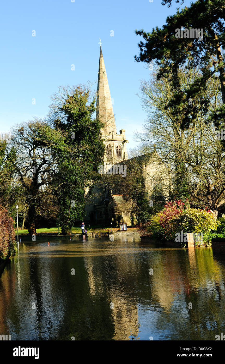 Colston Bassett Inondations 2012 . Banque D'Images