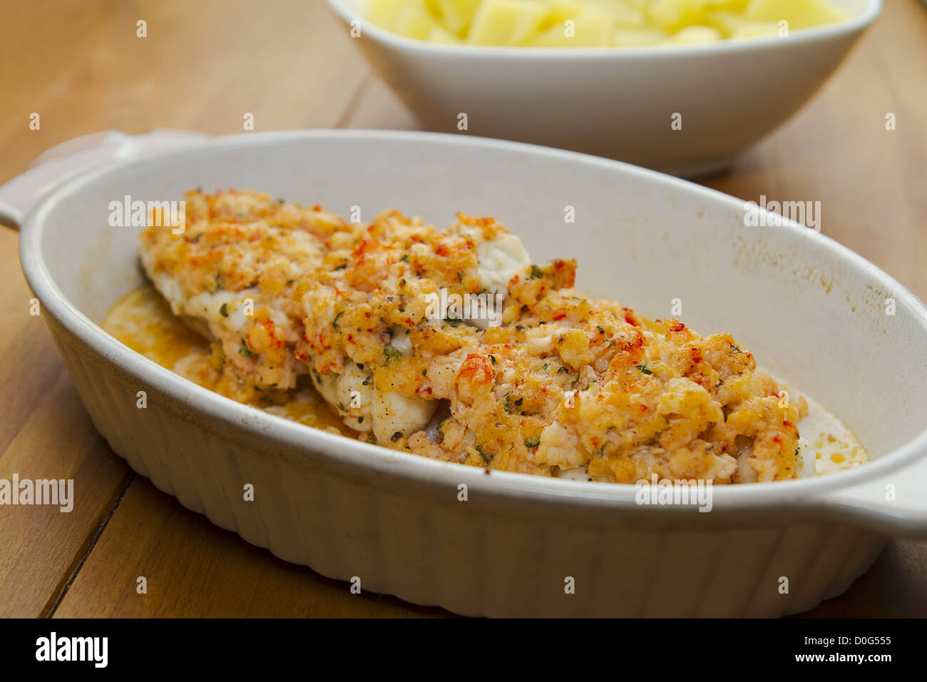 Croûte aux écrevisses Lotte Banque D'Images