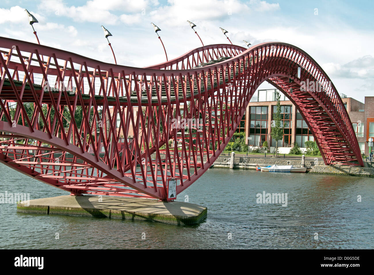 Pont Python à Amsterdam aux Pays-Bas Banque D'Images