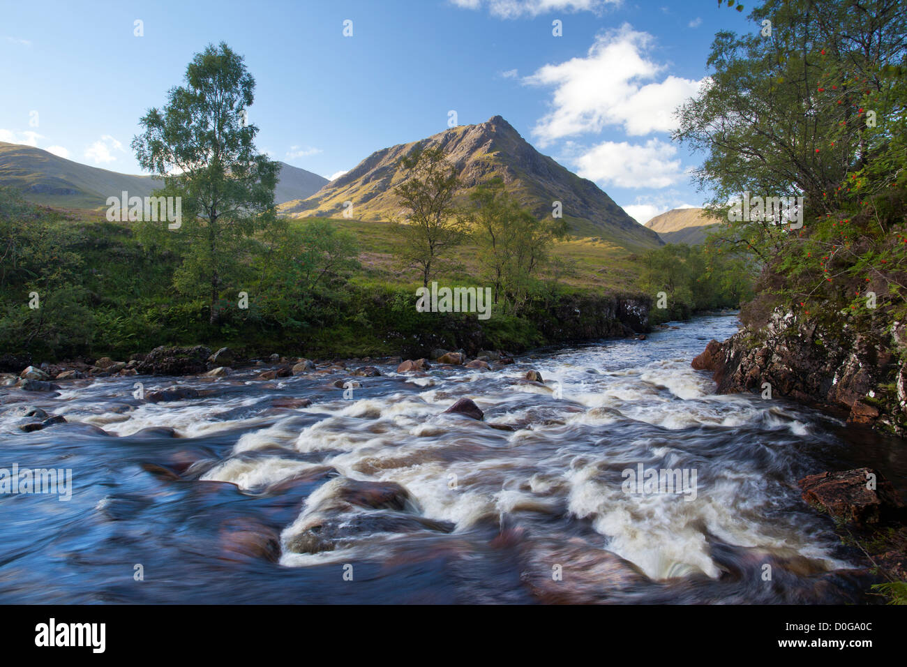 La rivière Etive, Glencoe, Highlands, Ecosse, Lochaber Banque D'Images