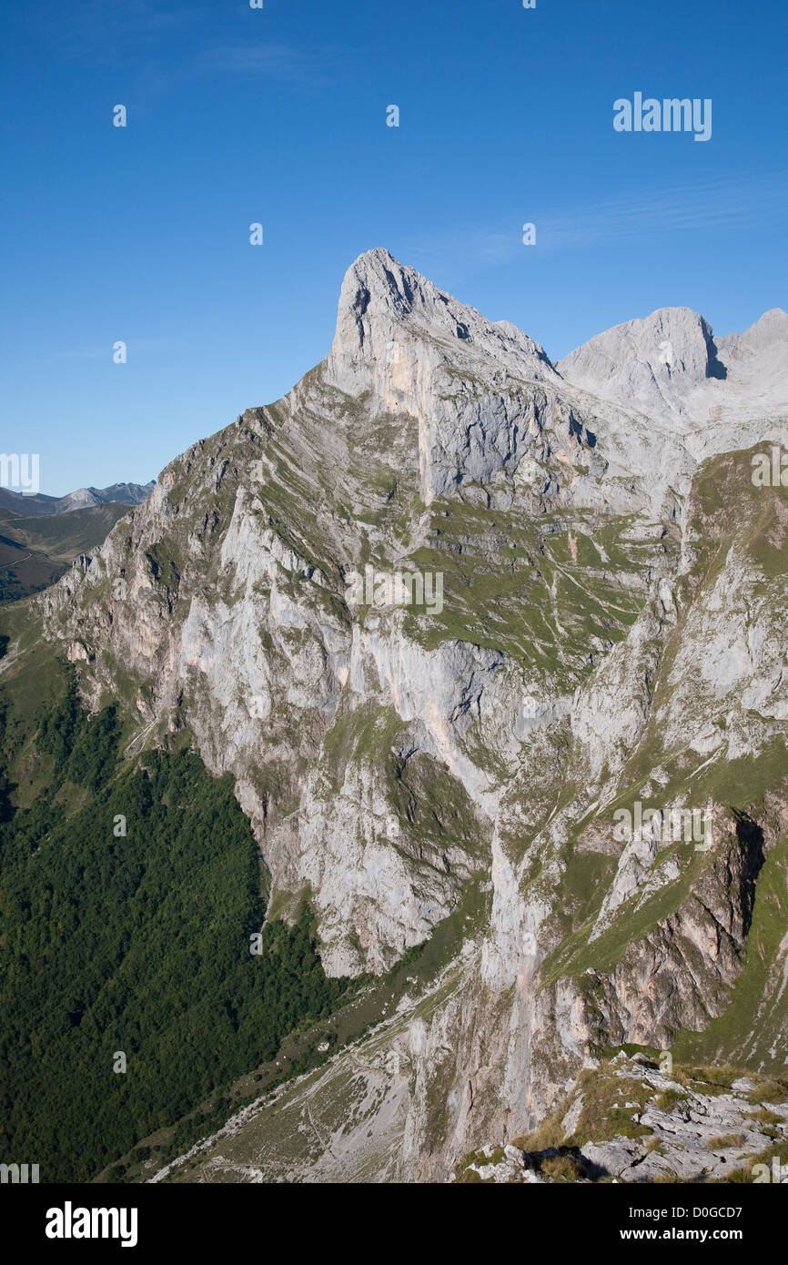 Peña Remoña, Los Urrieles - Parc National Picos de Europa, Cantabria, ESPAGNE Banque D'Images