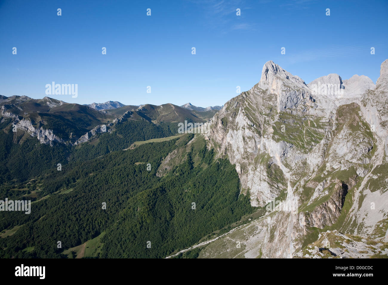 Peña Remoña, Los Urrieles - Parc National Picos de Europa, Cantabria, ESPAGNE Banque D'Images