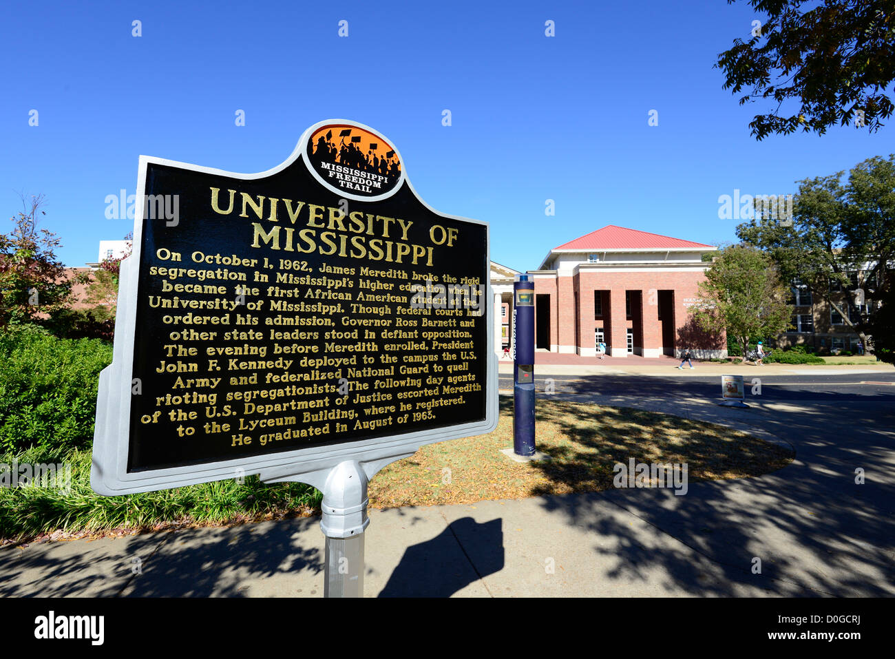 Mlle Ole MS Mississippi University Campus Banque D'Images