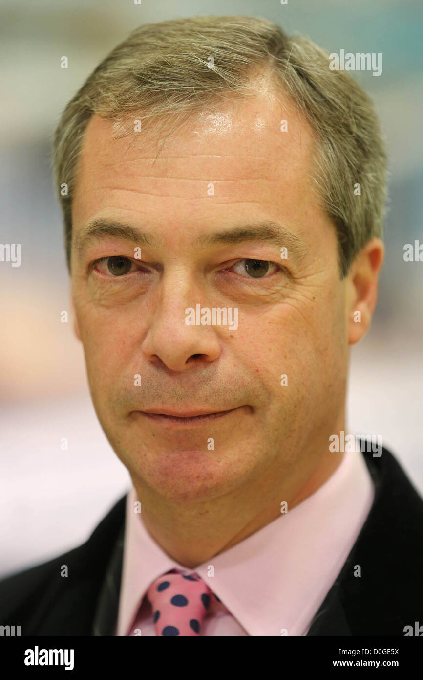 Leader de l'UKIP Nigel Farage Banque D'Images