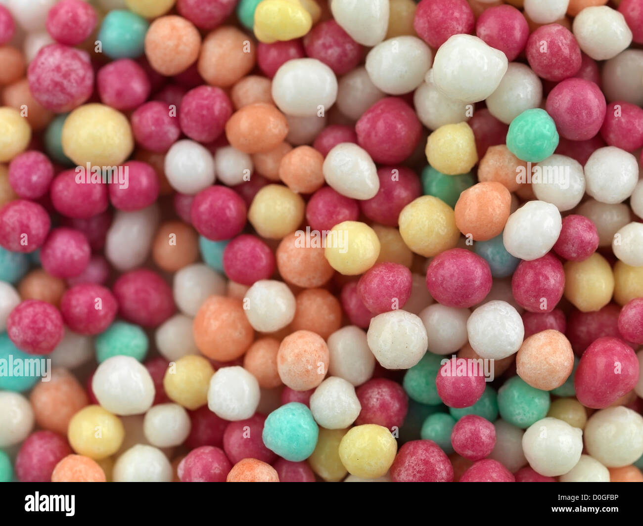 Ornement détail macro bonbons colorés Banque D'Images