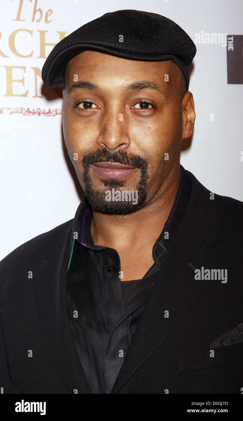 Jesse L. Martin Opening Night after party fête de la production de Broadway Théâtre Public 'Le Marchand de Venise" Banque D'Images