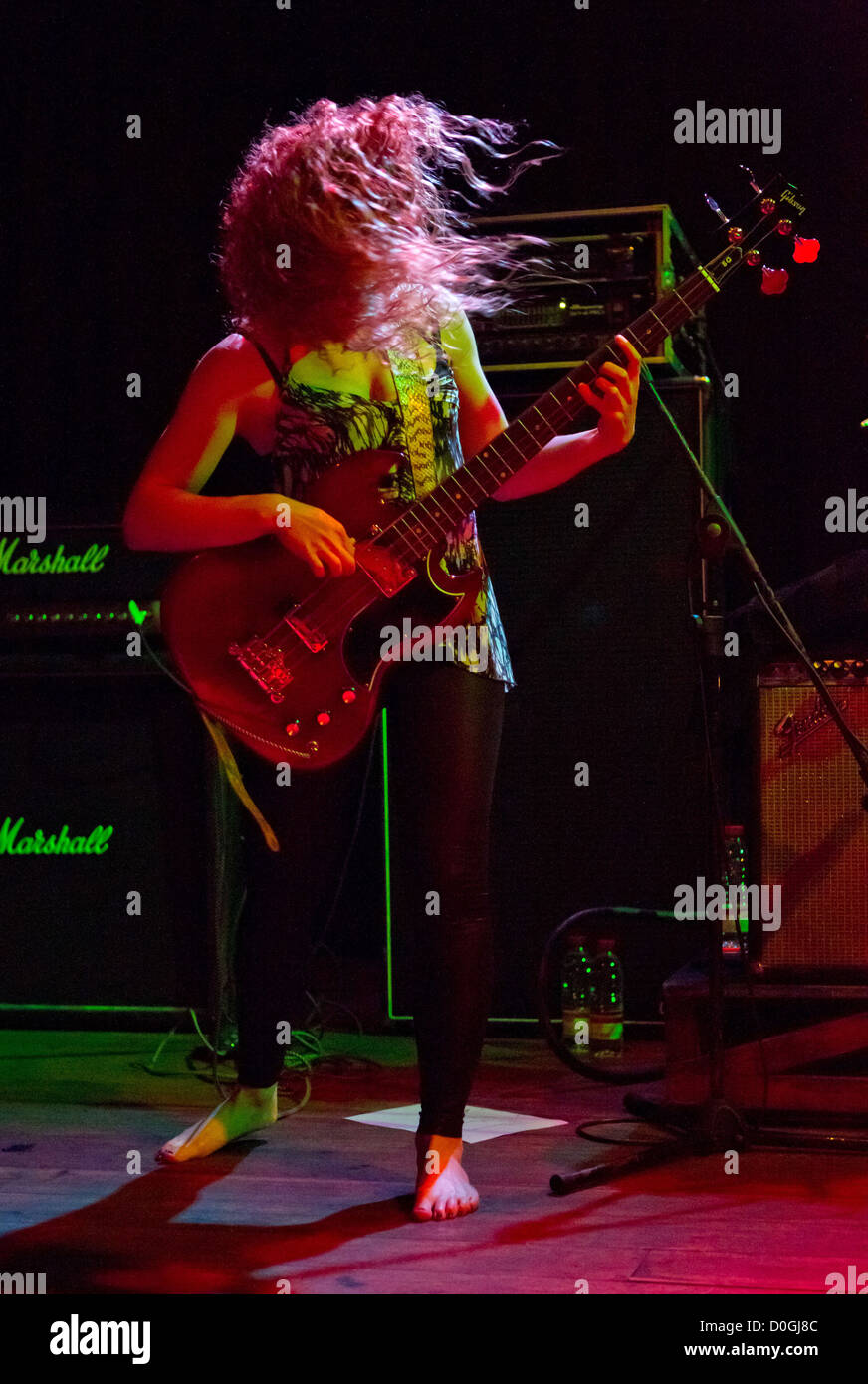 Le chien de Pavlov en concert à Santiago Alquimista Lisbonne, Portugal - 07.11.10 Banque D'Images
